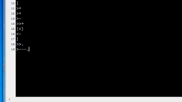 Brainfuck Tutorial 1: Hello World! смотреть онлайн