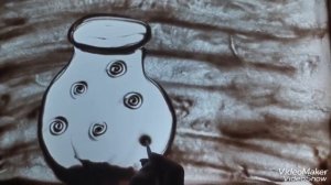 Рисование песком как средство позитивной социализации.                    "Букет для мамы!"