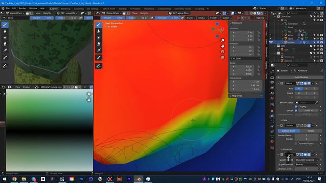 Создание анимационного персонажа в Blender. часть 10 смотреть онлайн
