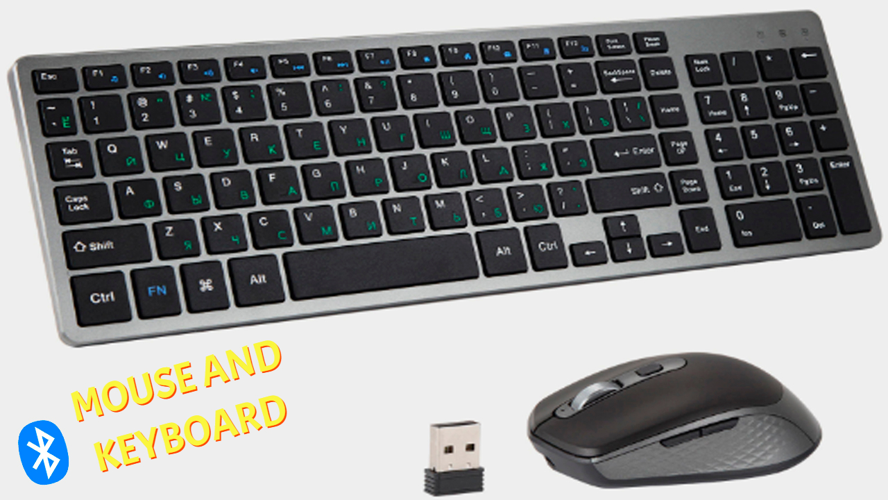 Беспроводная клавиатура и мышка с АлиЭкспресс - Блютуз клавиатура с мышкой смотреть онлайн
