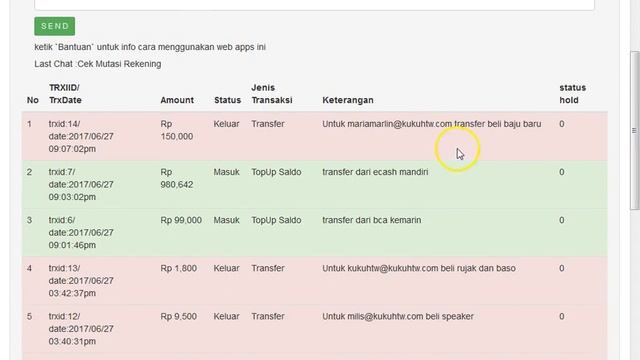 demo transfer antar user menggunakan web apps bayarin id dan telegram bot @bayarinidbot смотреть онлайн
