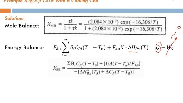 Lecture 49 - Seg 2, Chapter 8, Example 8-9 (A): CSTR with a Cooling Coil (Solving with Excel) смотреть онлайн