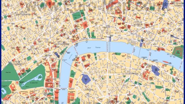 карта лондона с достопримечательностями смотреть онлайн