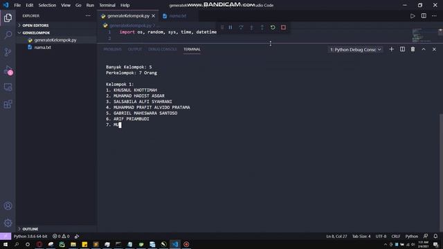 Generate Groups with Python смотреть онлайн