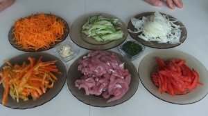 Салат ФУНЧОЗА с мясом и овощами! Этот салат понравится всем!