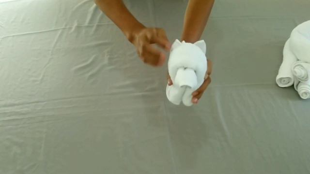 Towel animal - BEAR | towel folding art смотреть онлайн