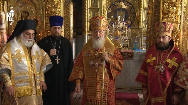 Слово Патриарха Кирилла после Литургии в Покровском храме Русского на Афоне Пантелеимонова монастыр смотреть онлайн