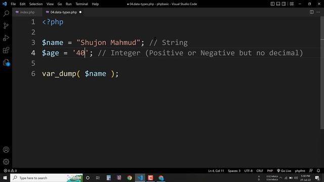 04. PHP Data Types - String, Integer, Float, Boolean, NULL | PHP Bangla Tutorial смотреть онлайн