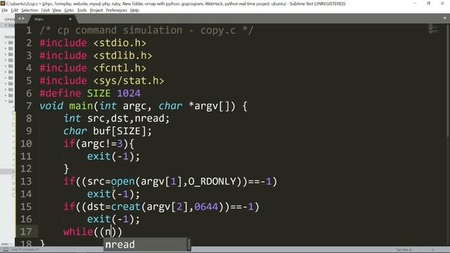 cp command function using c program | os cs8461 | 4th sem of cse | operating system lab | QT смотреть онлайн