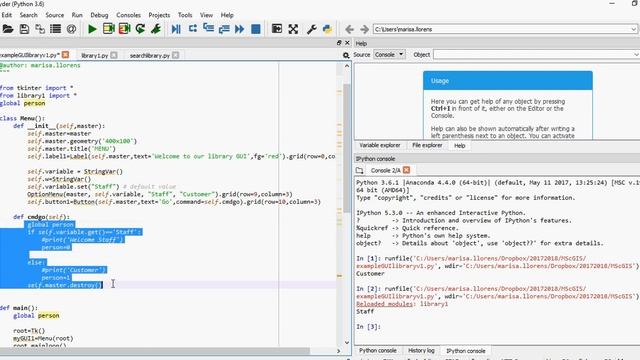 Integrating a tkinter GUI with previous code смотреть онлайн