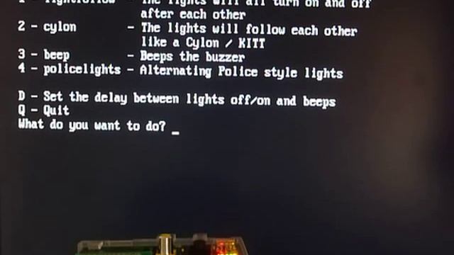 BerryClip controlled with bash script. смотреть онлайн