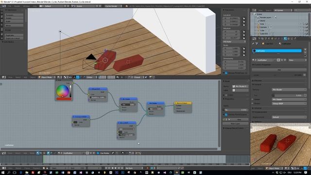 Blender Cycles Rubber Shader and Node Group Tutorial смотреть онлайн