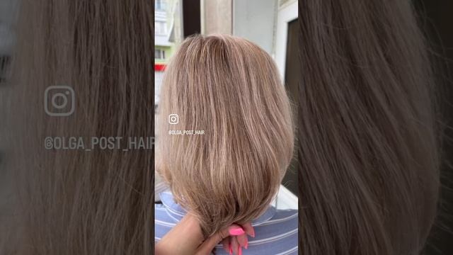 Прикорневое мелирование,тонирование в розово персиковом направлении.#мелирование #аиртач #haircolor смотреть онлайн