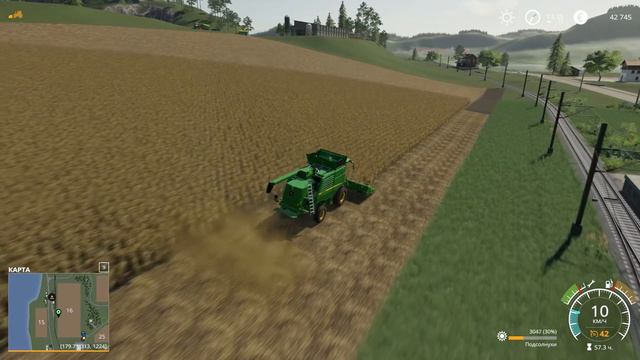 #FS19 Farming simulator 19 timelaps, Прохождение 3 день. смотреть онлайн