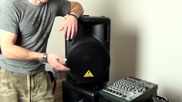 Behringer B215D, B215D Active Speaker & Behringer 1204FX Mixer смотреть онлайн