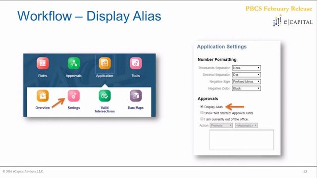 Workflow - Display Alias [Oracle PBCS Release - Feb 2017] смотреть онлайн