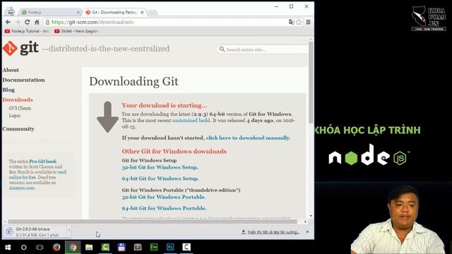 Hướng dẫn cài đặt NodeJS trên Windows смотреть онлайн