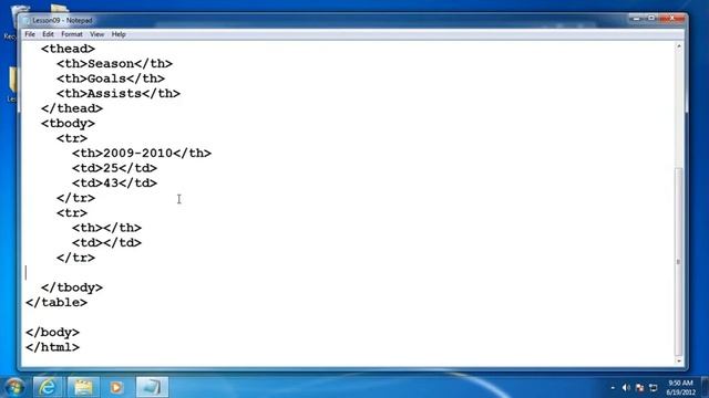 09 Creating Tables HTML5 & CSS3 Fundamentals Development for Absolute Beginners смотреть онлайн