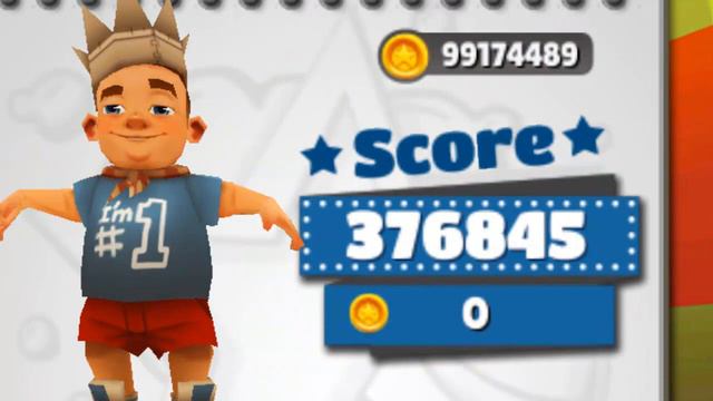 Мои самые высокие рекорды в игре Subway_Surfers
