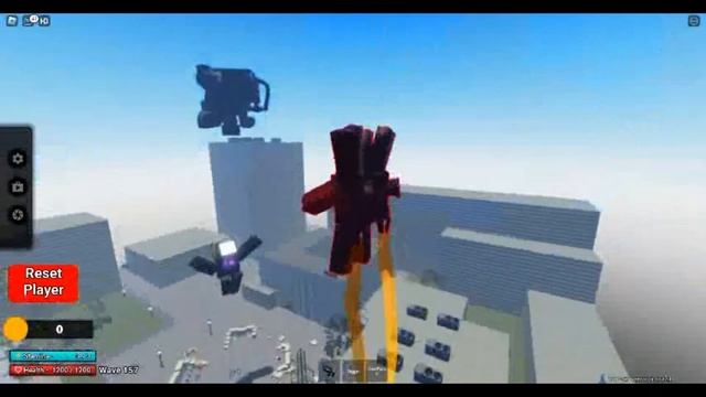Titan speaker man dancing in Roblox Skibid Toilet Siege Defense смотреть онлайн