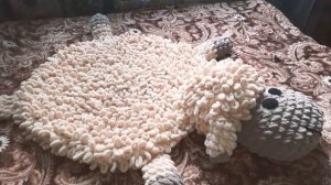 Вязаный детский коврик Барашек Яша ручной работы