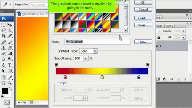 How to use the Gradient tool in PhotoShop - Adobe Photoshop Tutorials смотреть онлайн
