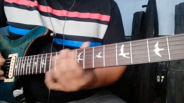 PRS SE CU24 Line 6 Pod Hd500x Improvisation + random backing track смотреть онлайн