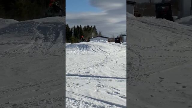 Snowcross jump and practice for CSRA races, 9 years old смотреть онлайн