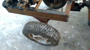 Самодельный минитрактор переломка колея 70см и 90см