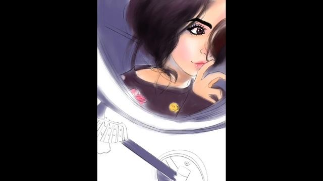 Girl illustration 023 | Procreate, Apple iPad Pro 9.7, Pencil, Drawing Demo смотреть онлайн