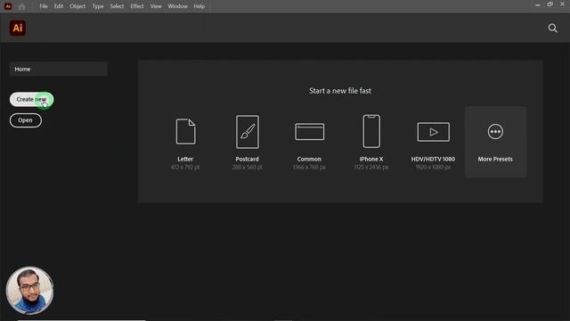 Adobe Illustrator 2021 Tutorial Bangla, Part 01 Workspace | Home Screen