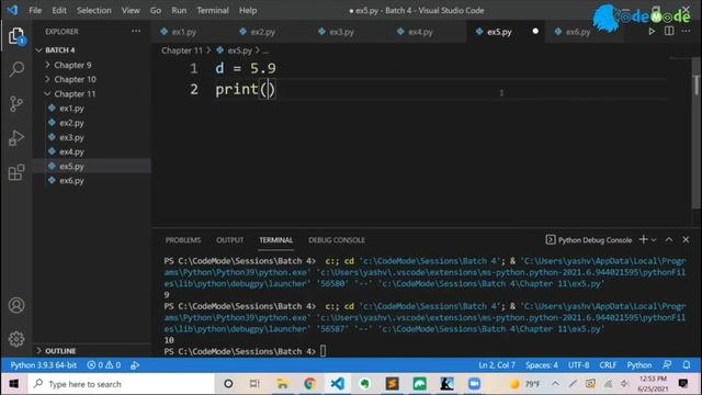 Round( ) Function in Python | Use of round function in Python | Python for Beginners | CodeMode смотреть онлайн