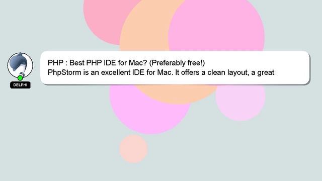 PHP : Best PHP IDE for Mac? (Preferably free!) смотреть онлайн