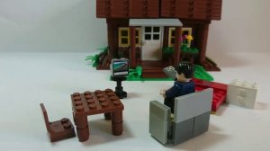 ДЕРЕВЯННЫЙ ДОМИК ИЗ LEGO