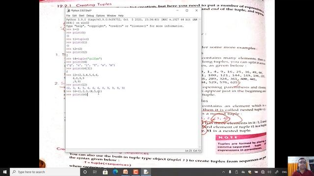 Python class X1 chapter 12 Tuples Creating and Accessing Tuples смотреть онлайн