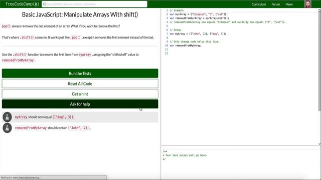 Free Code Camp 2019 - Javascript Algorithms & DS Certification - Basic JavaScript Lesson 9 смотреть онлайн