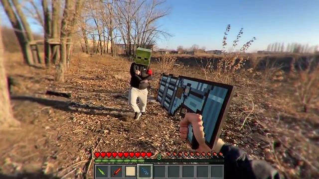 Minecraft in Real Life POV GREEN TNT HOLE - Realistic Minecraft Real POV Texture Pack смотреть онлайн