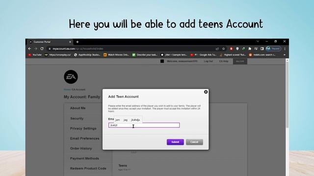 How to Add Teens/Family account in EA Account смотреть онлайн
