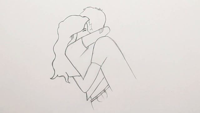 Как нарисовать Девушку и Парня простым карандашом. Скетчи для срисовки. Рисуем влюбленную пару #544 смотреть онлайн