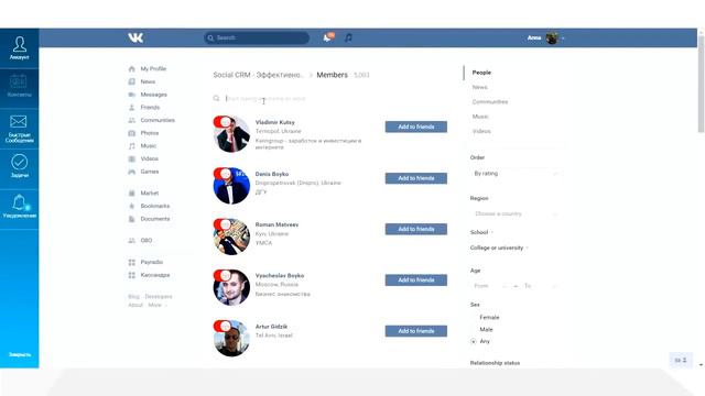 Social CRM, обзор функций