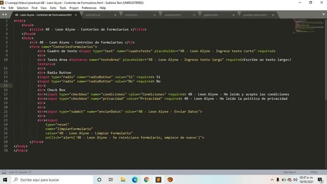4B - CONTROLES DE FORMULARIOS CON JAVASCRIPT EN HTML смотреть онлайн