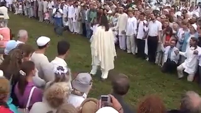 Учитель Виссарион на празднике в честь Его первой проповеди. 18 августа 2008г. смотреть онлайн