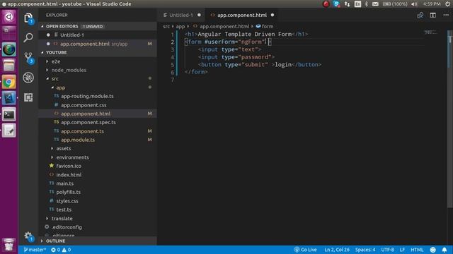 Angular forms tutorial - Template Driven Form смотреть онлайн