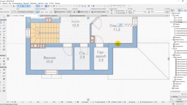 12окт 7 Построение стен размеры и вывод на лист в pdf