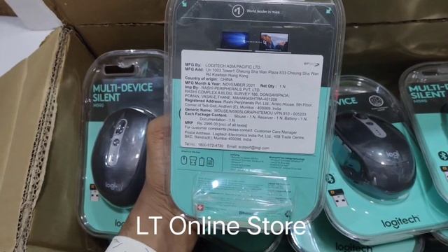 Logitech M590 Multi-Device Silent Wireless Mouse, Black смотреть онлайн