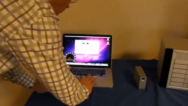 Демонстрация работы интерфейса Thunderbolt