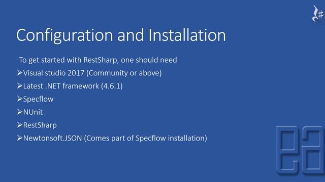 Introduction and Configuration of RestSharp and Specflow for API testing in C# смотреть онлайн