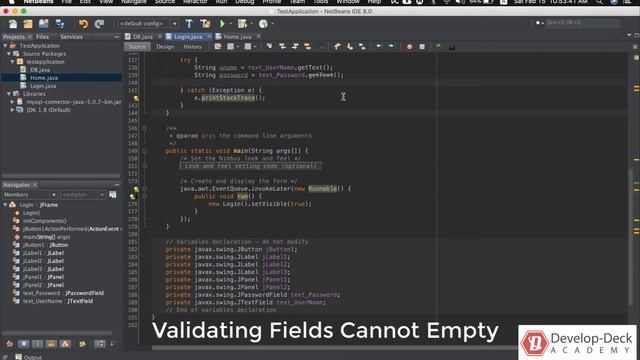 How to Design and Develop Login Form in Java Netbeans - Part 4 смотреть онлайн