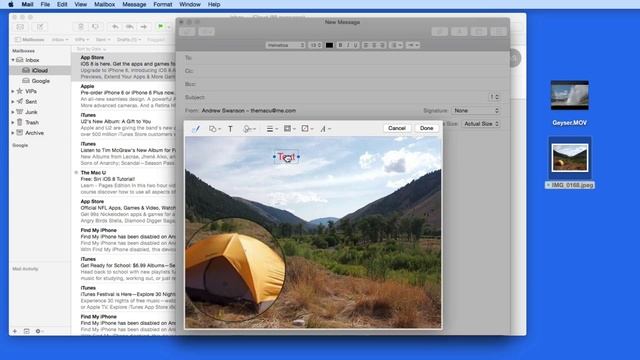 OS X Yosemite tutorial: Markup & Mail Drop смотреть онлайн