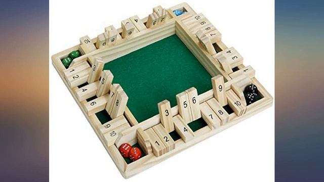 4-Player Shut The Box Dice Game - 4 Sided Wooden Board Game (2-4 Players) for Kids review смотреть онлайн